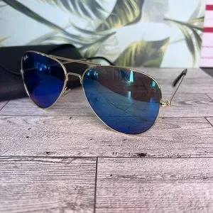 Ray-Ban | Accessories | Rayban Aviator Blue Flash Lenses  display picture 3